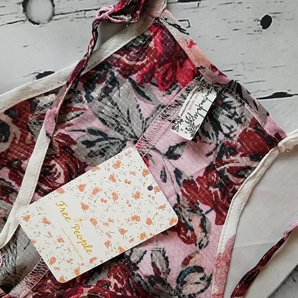 Free People Floral Haze Mini Slip Dress M - Picture 6 of 6